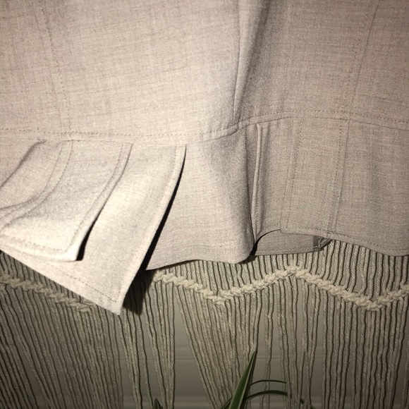 Suit Blazer Jacket, Taupe, 3/4 Sleeve - Picture 4 of 7